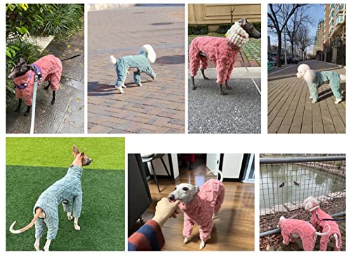 Abrigo de forro polar para perro galgo y whippet mameluco de terciopelo 7