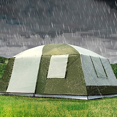 Amazon.co.jp: キャンプ用テント 10 人用 2 層 2 ルーム 1 ホール大型