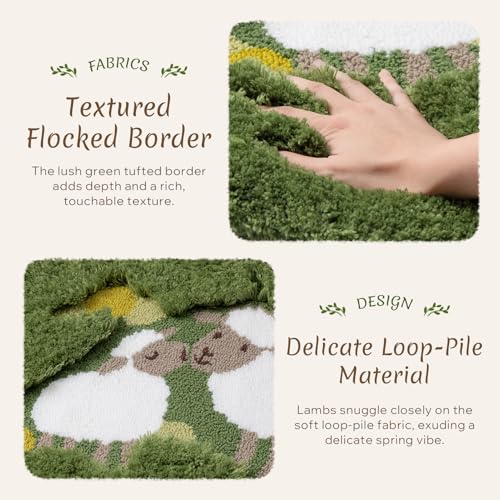 Tapete decorativo Phantoscope Sheep Flower 25.5x39 in miniatura 3