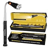 MAFEHAN Magnetic Pickup Tool, Telescoping Magnetic 3 LED Flashlight with Extendable Neck up to 22 Inches, Gifts for men, Dad, Husband or Women, Cool Gadgets for Men as Unique Birthday Christmas Gifts