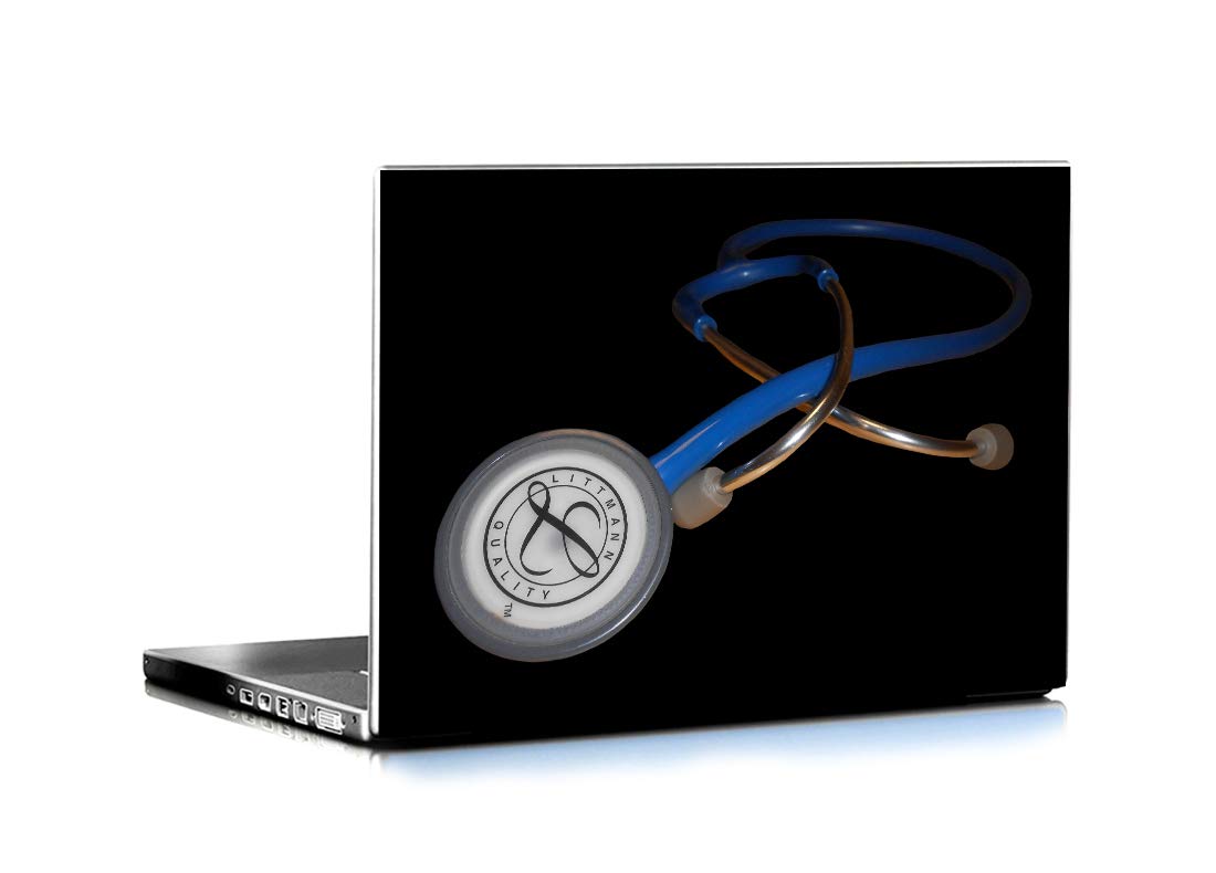 ISEE 360® Laptop Skin Cover Laminated Doctors Stethoscope Stickers Girls Boys Kids Medical Students Office Vinyl Printed Multicolored Floral Small HD Quality Decal 15.6 Inches Black & White (B08NYJ6TQB) Amazon Price History, Amazon Price Tracker