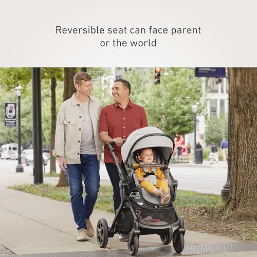Image of Graco Premier Modes Nest Travel System, 3-in1 Modular Carseat Stroller Combo, Pramette, Toddler Stroller, Includes Premier SnugRide SnugFit 35 LX Infant Car Seat, Midtown