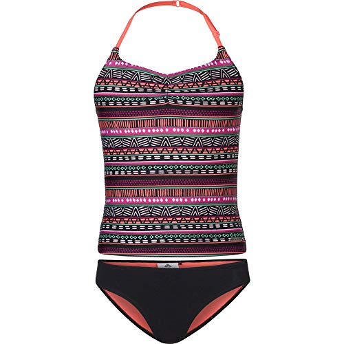 YAOBF Dreiteilige Tankini-BadeanzüGe für Frauen Weibliches Rasiermesser für Bikinibereich Einteiliger Badeanzug Mit Tiefem Sprung Einteilige BadeanzüGe Mit RiemchenrüCken für GroßE Frauen (Rot,M)