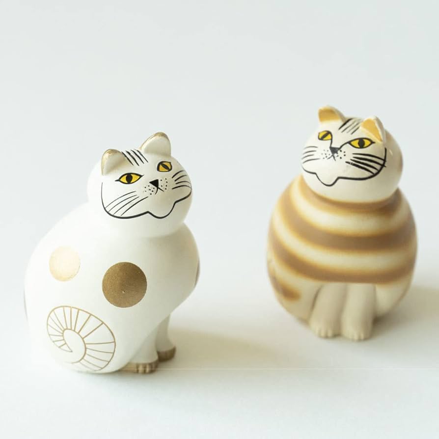 名入れ無料】 ねこのぶち ミア ブラック リサラーソン 置物