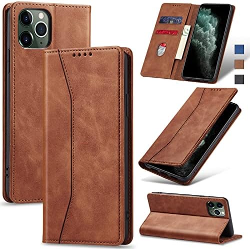 Étui Portefeuille Magnétique HANMAN Pour IPhone 11 Pro - Cuir Antichoc Avec Porte-Cartes