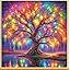 Meecaa Cross Stitch Kits 11 Count Stamped, Landscape Flower House Lake Tree Swan Embroidery Kit with Accessories Pre Printed (36CMx46CM) (Landscape 2
