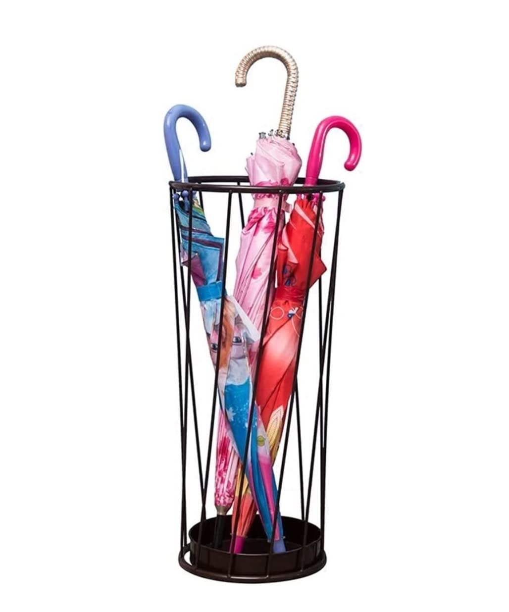 CVdrtyED Stand Organizer Tubular Metal Umbrella Stand Standing Holder For Canes Walking Sticks Home Office Hallway Entryway