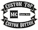 Custom Embroiderd Full Vest Biker 4pc Patch Set - 13