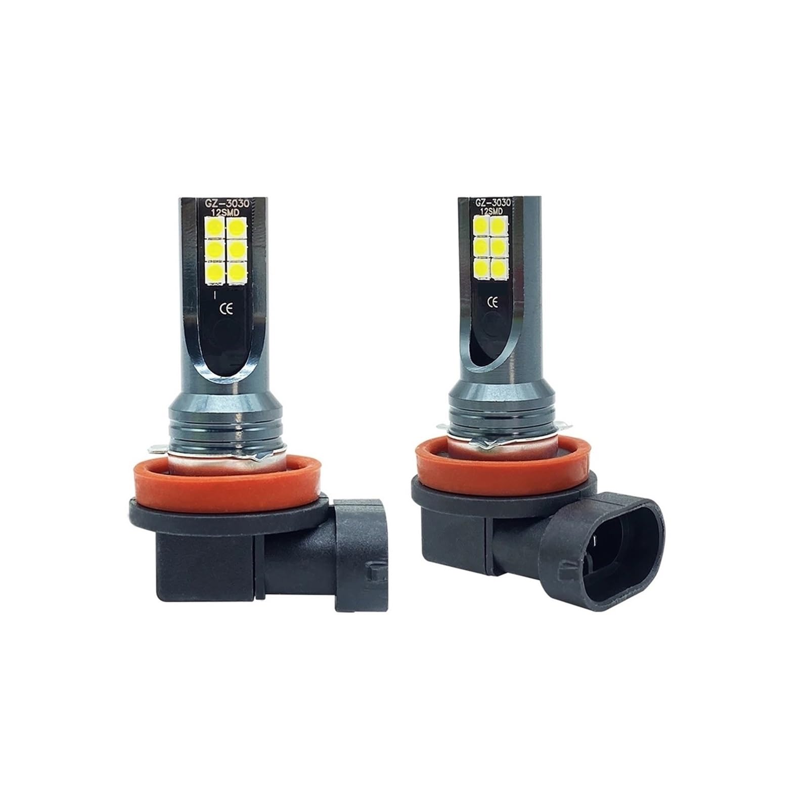Lot de 2 ampoules LED for phares antibrouillard de voiture H4 H7 H11 H8 H9 H10 H1 H3 9005 9006 12000LM 80W 12V(6500K Cold White,H7 Extendable Hose)