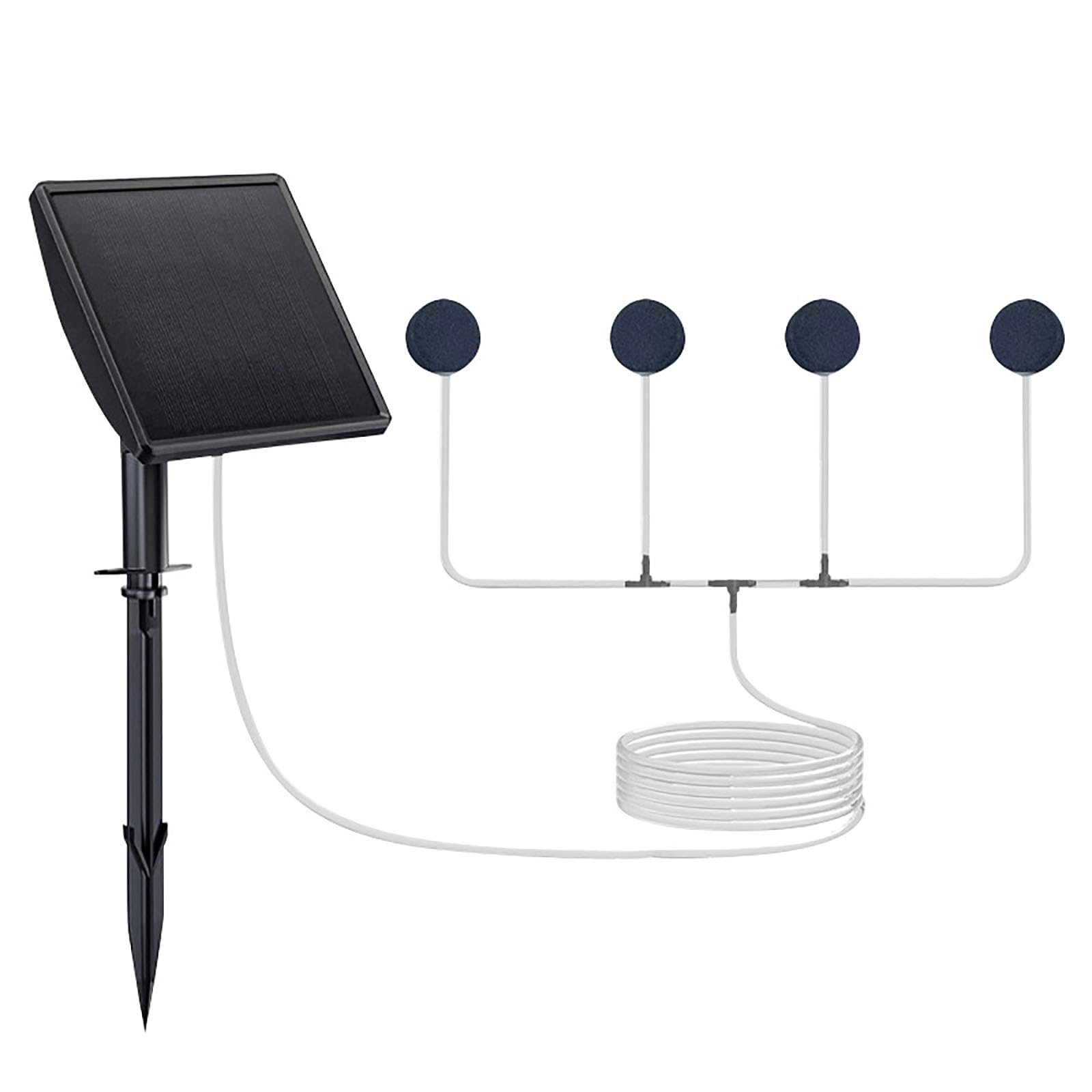 Generisch Innovative Solarpumpen, Stake Oxygenator, Doppeldüse, leise Designs für Büro /, Aquarien, Luftzubehör, Aquarium Luftpumpen Zubehör
