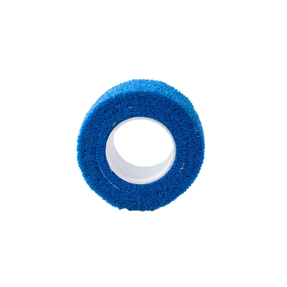 MC24® - Vendaje para dedos (20 unidades, autoadhesivo, 2,5 cm x 4,5 m), color azul