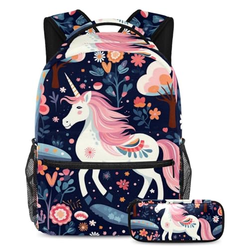 Lot de 2 cartables enfants licorne, le cadeau idéal pour une rentrée réussie