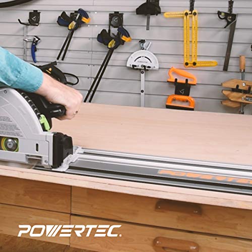 POWERTEC 71153 Track Saw Guide Rail for Makita or Festool Track Saws