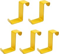 Vista 15 de 5 ganchos para colgar sobre la puerta, ganchos para colgar en forma de Z, doble cabeza que se adapta a anchos de puerta de 2 y 1 pulgada, gancho
