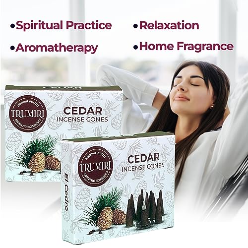 Trumiri TRU-ICTP-CEDAR Incense Cones - Total 20 Cone Incense thumb #2