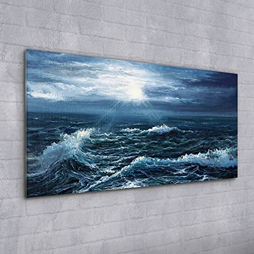Tableau acrylique océan 100x50cm pour habiller un grand mur - 2