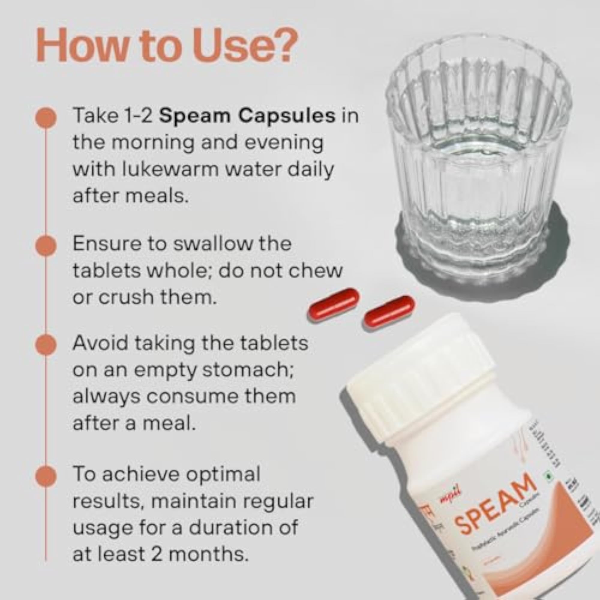 MPIL Speam Capsule Testosterone Supplement Pack of 60