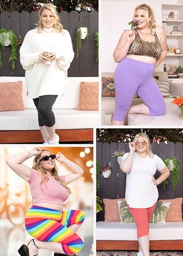 women39s and plus size knee-length and ankle length leggings