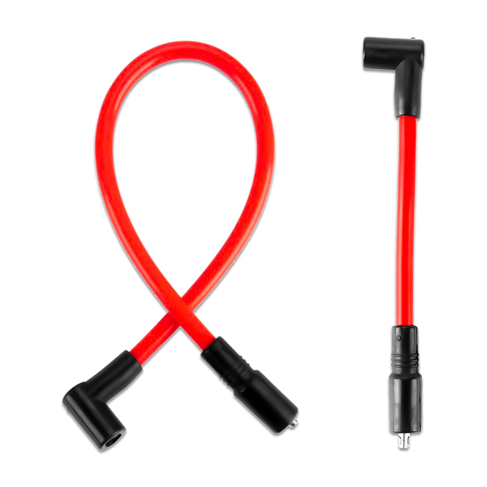 DYNA-409BK Spark Plug Wires, Compatible with Harley-Davidson Big Twin Dyna Super Glide/Wide Glide/Low Rider 2000-2017 &amp; Softail Springer/Slim/Deluxe/Deuce 1999-2017