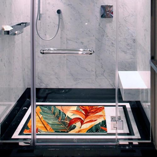 Tapis de bain antidérapant extra long pour éviter les chutes en baignoire familiale