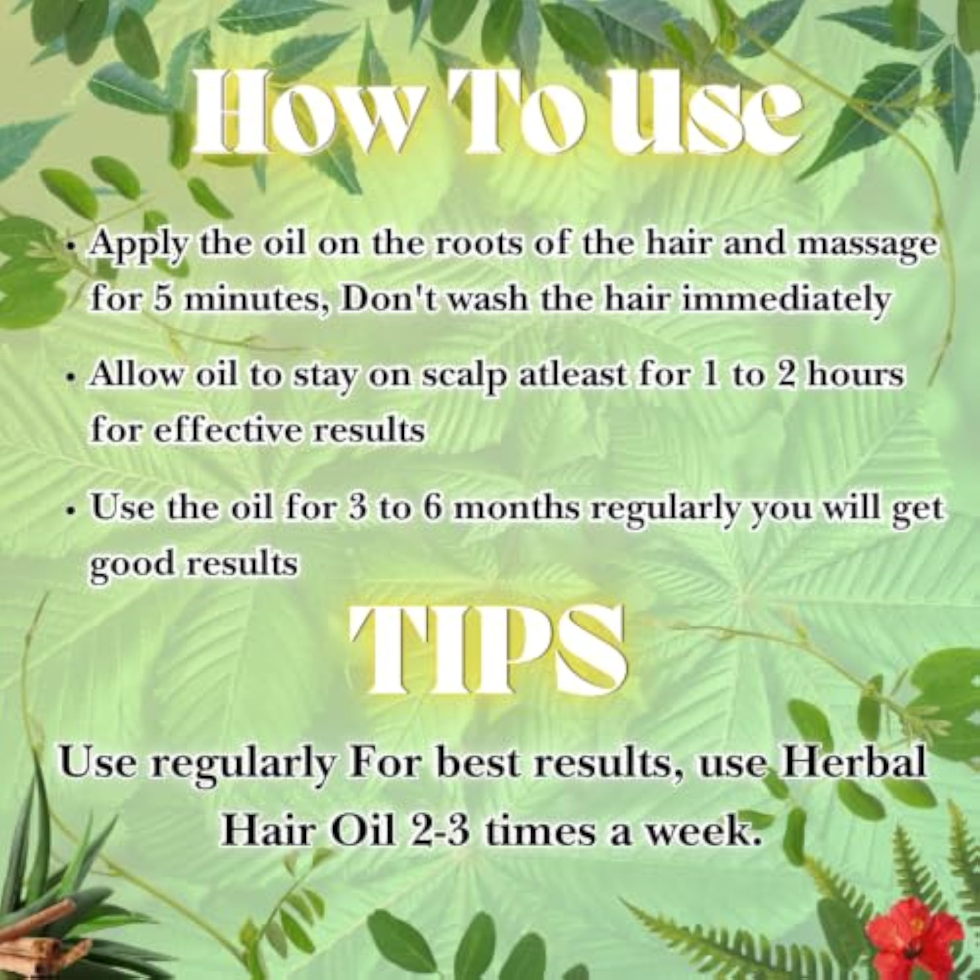 Herbal Hair Oil, 500ml for Hair Growth