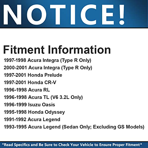 Image of Detroit Axle - Front Brake Kit for 1997-1998 Acura Integra