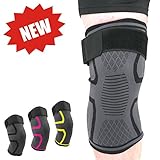 Knee Brace Compression Sleeve 1pcs 3d Nylon Knee Support Brace for Meniscus Tear, Arthritis, Pain Relief, Injury Recovery - Comfortable and Breathable Knee Sleeve for Running, Sports (Black, Large)
