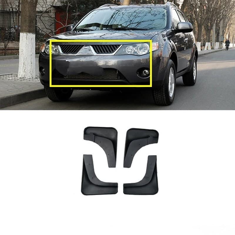 Guardabarros de coche para Mitsubishi Outlander 2007-2013 a prueba de salpicaduras 2