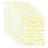 ✪ Material: Autoadhesiva letras hecho de material de vinilo de alta calidad, duradero y duradero, impermeable y resistente a la intemperie, no se cae fácilmente incluso con viento y lluvia y resistente a los rayos UV. Estas pegatinas numeros son fiables y duraderas. Adecuado para diferentes aplicaciones de interior y exterior.