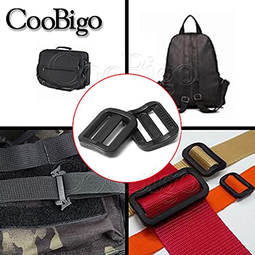 12Pcs 3/4" Plastic Black Curve Slider Tri-Glide Adjust Tri-Ring Buckles For Dog Collar Harness Backpack Straps Flc129-B1 #TOP4