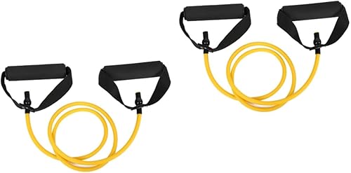 Miniatura 14 de POPETPOP 2 cuerdas de ejercicio con asas, banda elástica, bandas elásticas para ejercicio Verde,Rojo -,Amarillo,2 unidades de color verde,Verde x 3