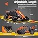 Licensed McLaren 36V Electric Go Kart for Kids, Drift Crazy Cart with Adjustable Seat, 400W Powerful Motor, LED Lights, Max Load 130 lbs, Racing Ride-On Toy for Ages 6+ (Orange 36V)