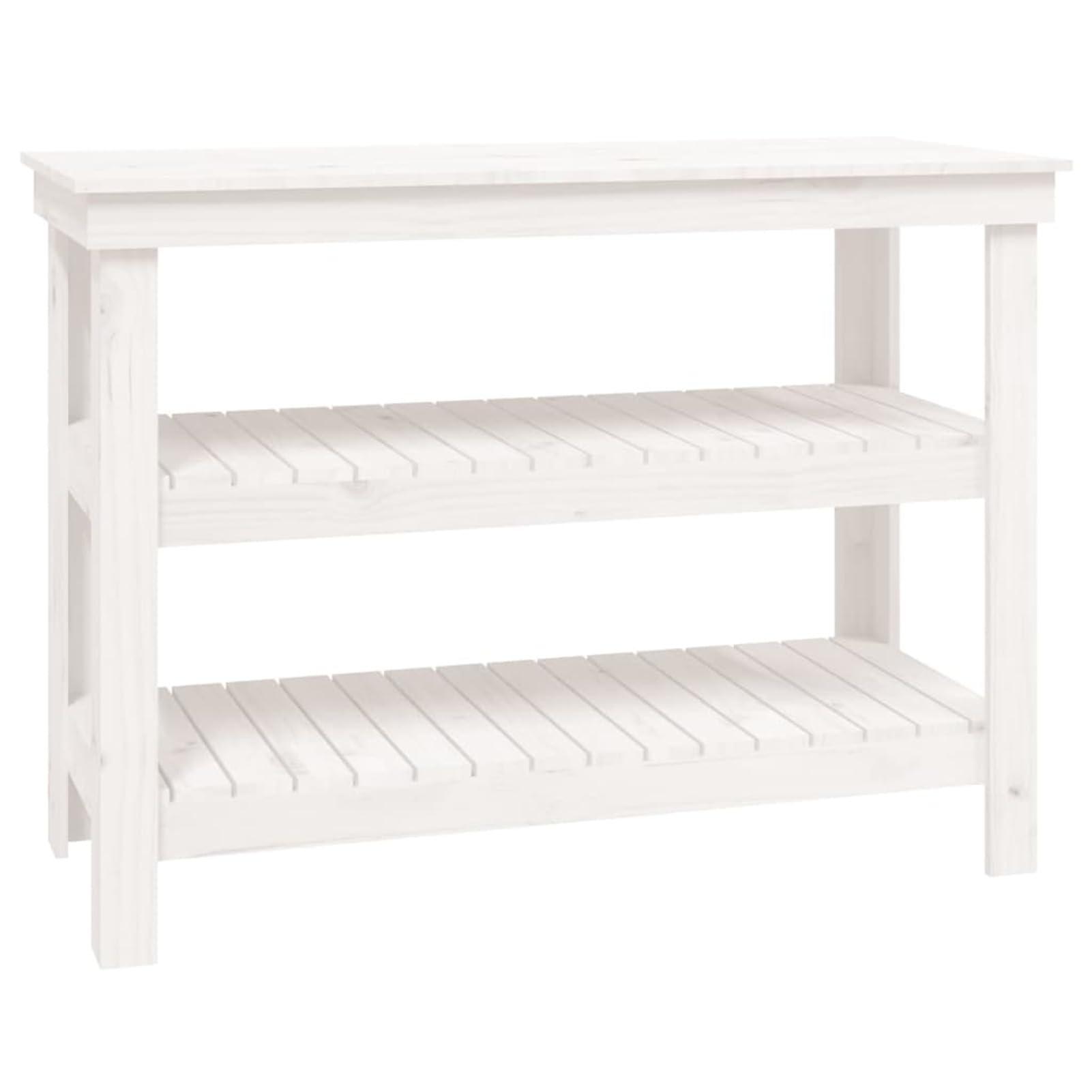 Banco de Trabajo, Mesa De Trabajo Taller, Caballete Mesa, Banco Herramientas, Bancada De Trabalho, Caballete para Mesa, de Madera Maciza de Pino Blanco 110,5x50x80 cm