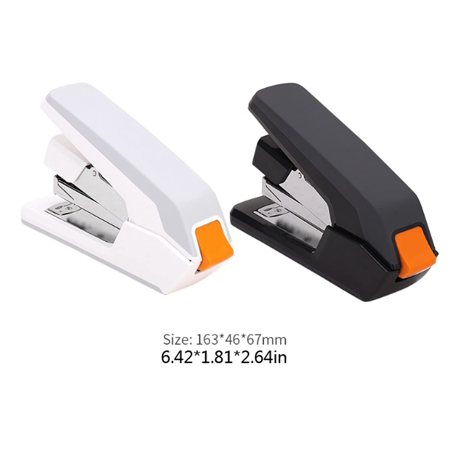 Liudan Heftgerät Hefter Heavy Duty Handheld-Hefter Mühelose Papier Heftmaschine 50 Blatt Schule Büroversorgung Heftklammern Büroheftgerät (Color : 50 Sheets White)