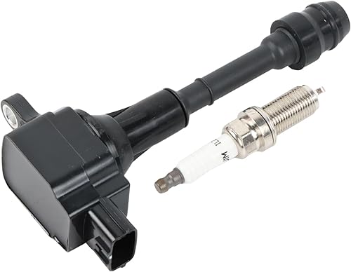 Miniatura 8 de Paquete de 4 bobinas de encendido UF350 y bujías de iridio LFR5AGP compatibles con Nissan Altima Sentra 2002-2006, X-Trail 2005-2006 L4 2.5L