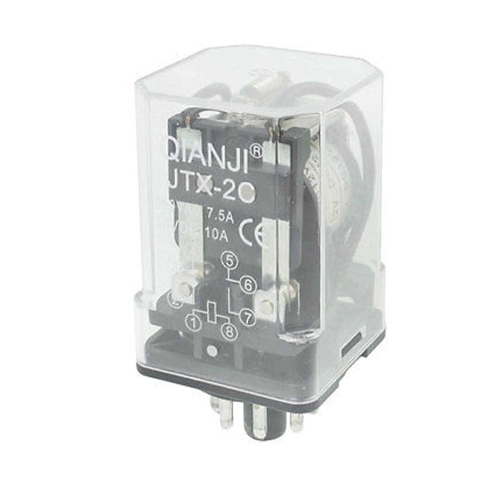 Relè JTX-2C Bobina 12 V CC Relè for uso generico 8 pin DPDT 7,5 A 250 V CA 10 A 30 V CC Parti di ricambio