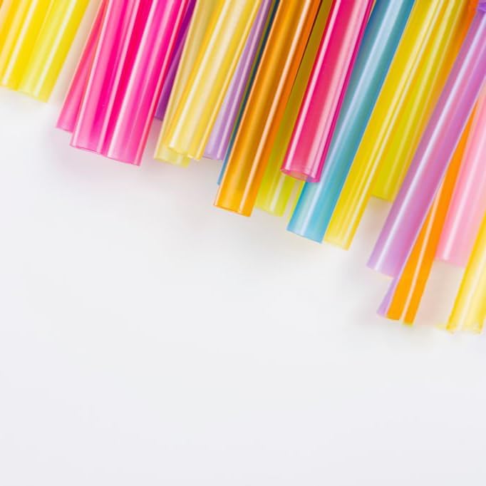 Miniatura 4 de Pajitas de plástico desechables  Paquete de 200 agitadores de cóctel reutilizables para café, palitos flexibles, batidos, bebidas para niños,