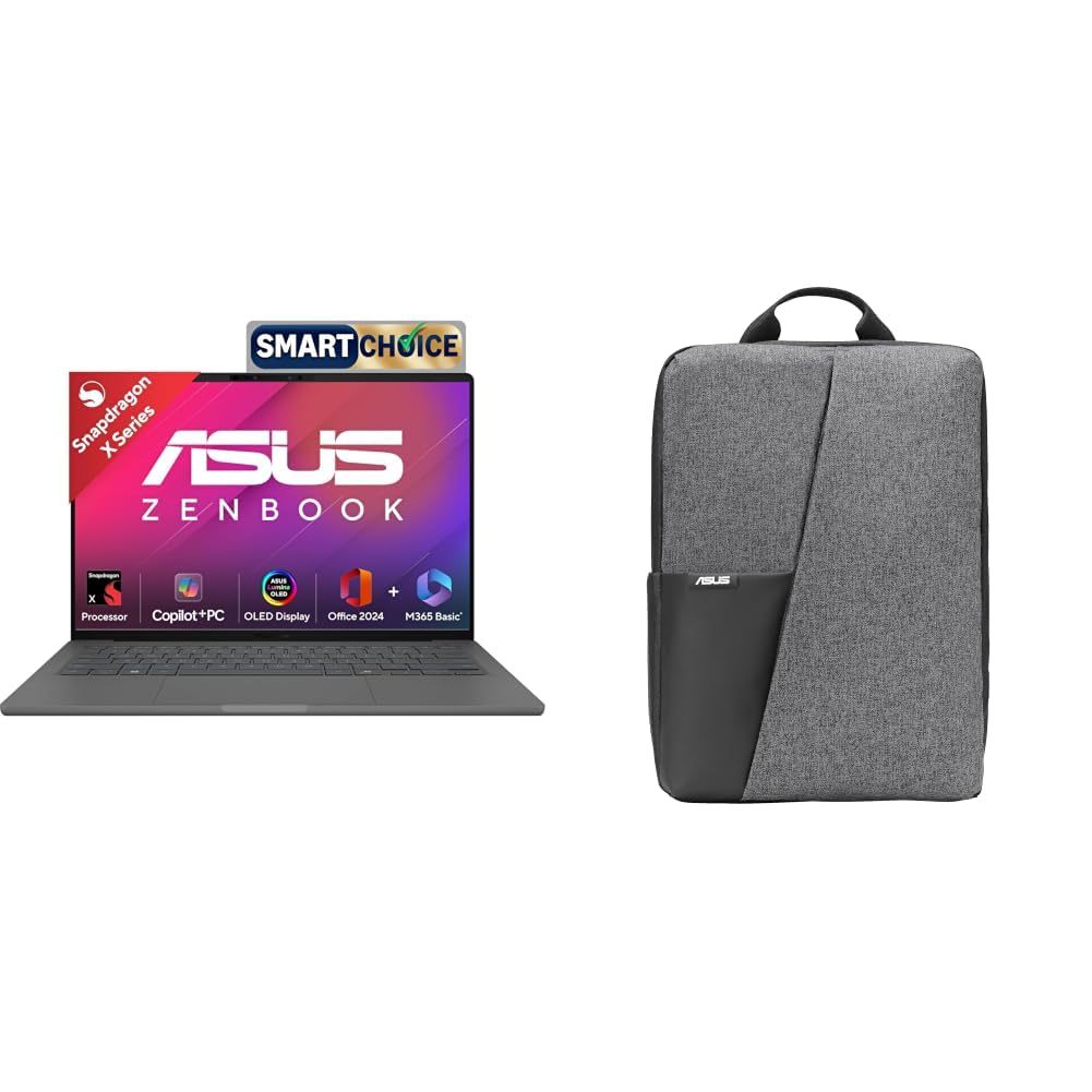 ASUS Zenbook A14 OLED (2025),Smartchoice,Qualcomm Snapdragon X,Copilot+PC,0.9kg Light-Weight,14"(35 cm),32hrs Battery Life*,16GB,512GB,Win 11,MSO 2024,M365 Basic-1yr,AI PC,Metal Body,+ laptop bag-image-38