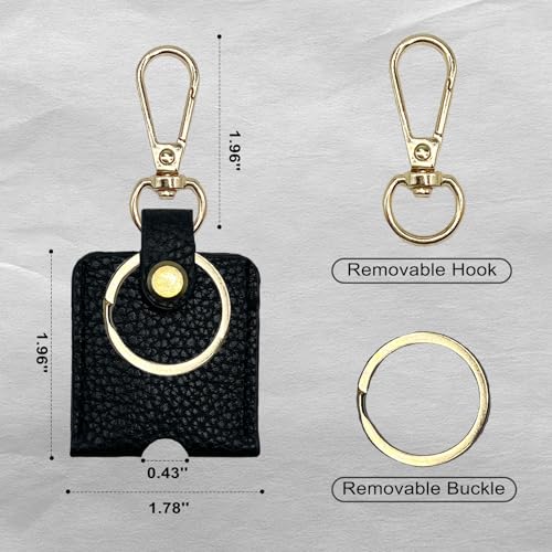 Image of Leather Key Sleeve, Broken Car Key Loop Replacement, Stylish Key Cover for Women Men