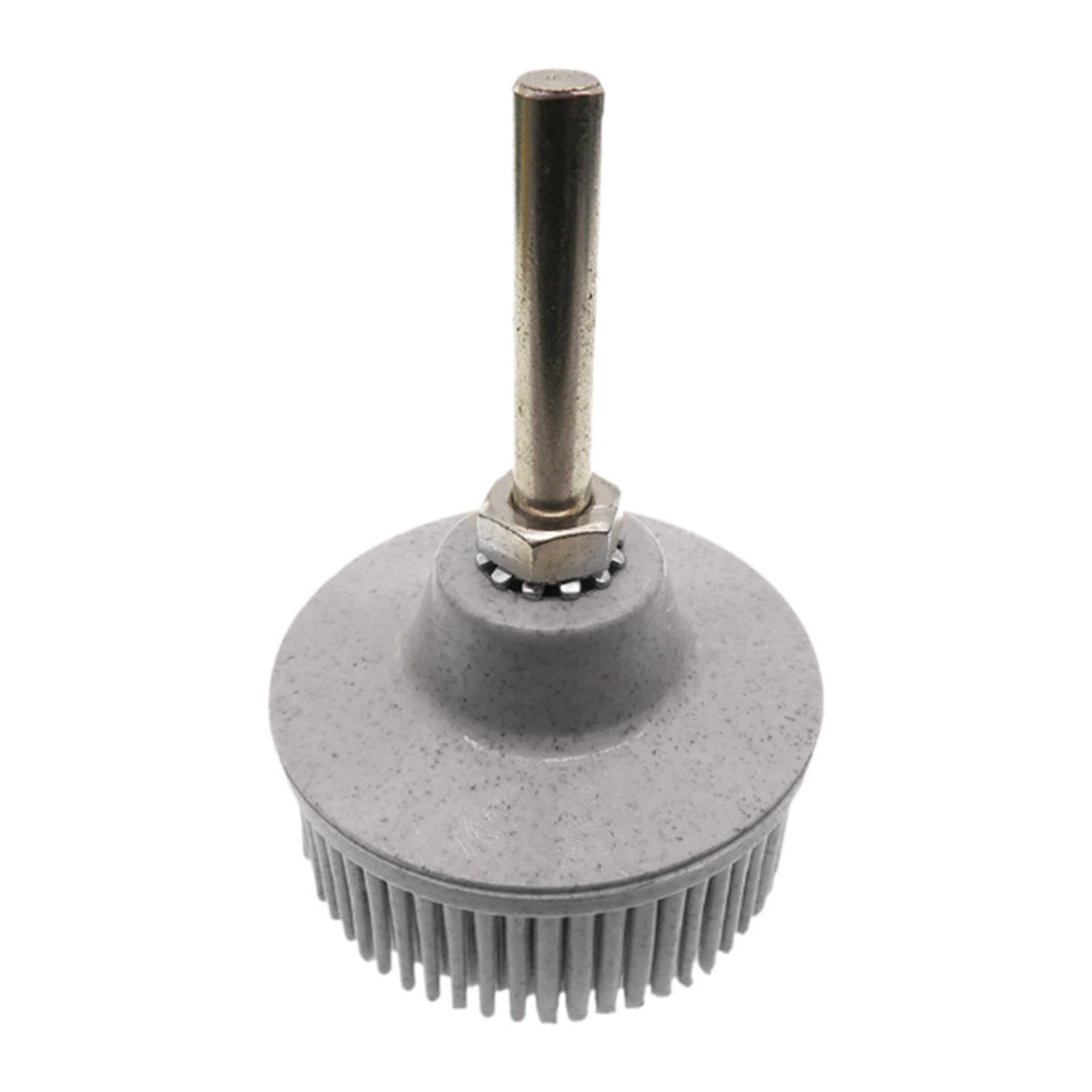 Whtkoph 2 inch Bristle Disc Rubber Abrasives Brush Drill Bristle Brush Disc Abrasives Coating Removal Disc, Gray