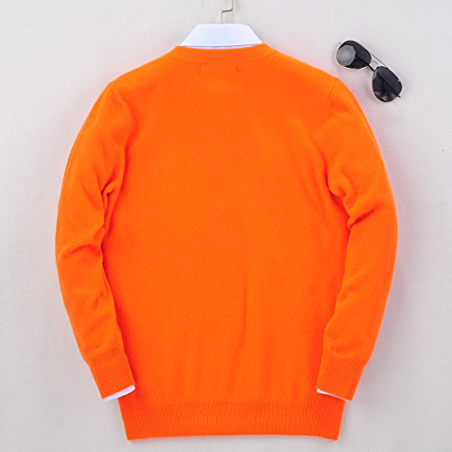 ZHILI Men's Perfect Slim Fit V-Neck Cashmere Sweater3