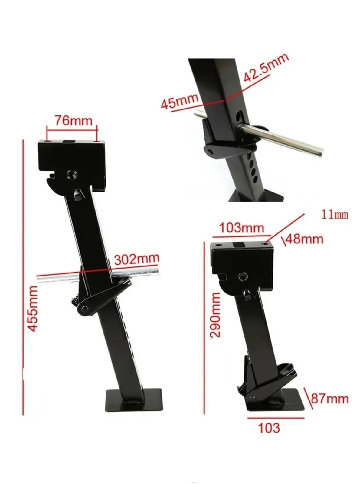 Anhänger Stabilisator Anhänger RV-Zubehör Handheber Parkstützrahmen Manueller mechanischer Hebeauslegergriff für Tragbar