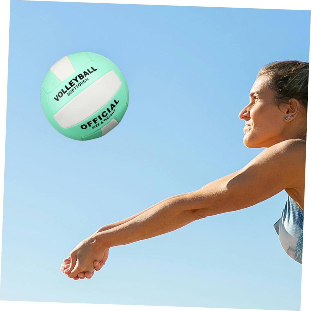 KOMBIUDA Volleyball Soft Indoor Sports Ball Vibrant Colors Training Practice Game Balls