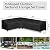 WLEAFJ Patio L-Shaped Sectional Sofa Cover Waterproof, Heavy Duty Outdoor Sectional Couch Cover with Air Vent, Left Facing, 83" L/104" L x 32" D x 31" H