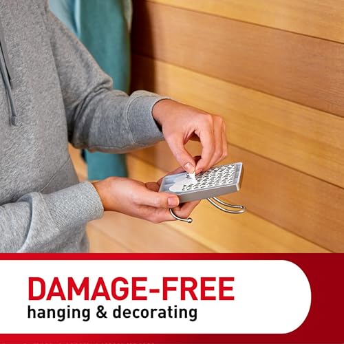 Image of 3M Command XL Satin Nickel Triple Metal Premium Hook, Holds 4.5 kg, no Paint Damage, Heavy Duty, Holds Strongly, Reusable, Adhesive Hooks for wall, Multi-Surface (1 Hook, 3 Strips)