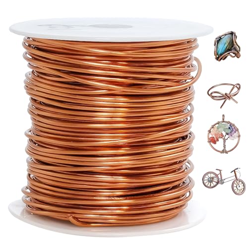 Tarnish Resistant Copper Wires 16 Gauge/1.3mm, 65.6 Feet, Copper Color