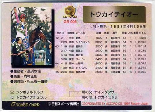 トウカイテイオー 主戦騎手 安田隆行 直筆 サイン 色紙 トウカイテイオー 主戦騎手 安田隆行 直筆 サイン 色紙 - メルカリ