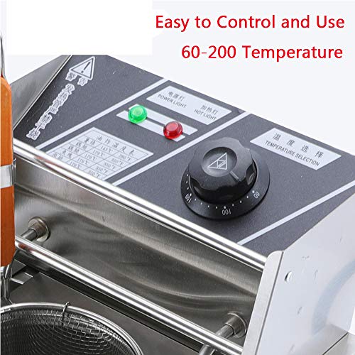 Commerciale 3000W Electric Pasta Cooker, 6-Hole Stainless Steel Noodle Boiler con Filtro Cestino,Heavy Duty 12L capacità per ristoranti, Hot Pot, Boba Tea,Caffe, Uso della Cucina
