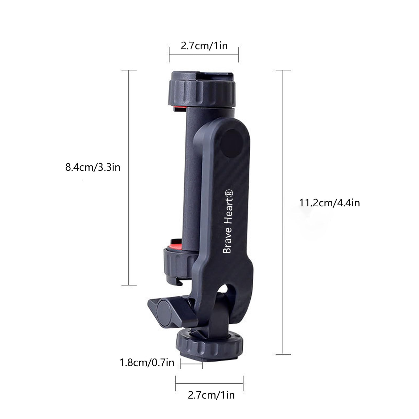 Mini trípode negro con montaje de tornillo de 1/4 pulgadas para Insta360 X5, DJI OSMO Pocket 3 y cámaras Sony/Canon/Nikon compactas, ligeras y portátiles, soporte de mano para vlogging y grabación de