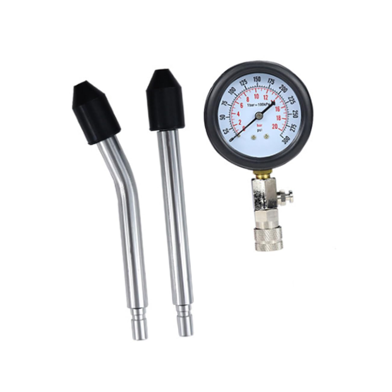 ABOOFAN Cylinder Pressure Gauge for Car Pressure Tester Kit 2 Crankshaft Transverse Axis 0-300psi/0-20bar Manometer